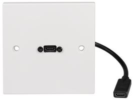 PSG3563 - 1 Gang Multimedia Wall Plate, USB-C