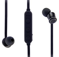 GVBT1200BK - Metal Buds Wireless Earphones with Remote & Microphone, Black