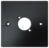 KPHD11.5 - 1 Gang 1 Socket Square XLR Wallplate, Black