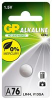 GPPBAA76F001 - A76 LR44 1.5V Alkaline Button Cell Battery