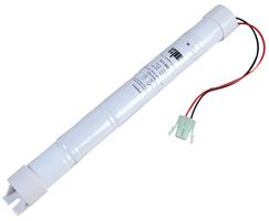 14-035 - 6V 4Ah Ni-Cd Emergency Lighting 5x D Battery Pack - White Double End Caps