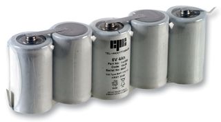 14-039 - 6V 4Ah Ni-Cd Emergency Lighting 5x D Battery Pack, Tagged Side-by-Side