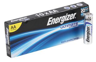 633471 - Ultimate Lithium AA Batteries, 10 Pack