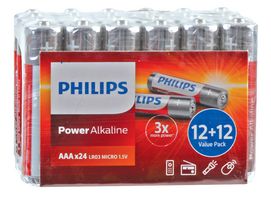 LR03P24F - Power Alkaline AAA Batteries, 24 Pack