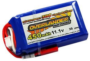 2557 - Supersport 450mAh 3S 11.1V 30C LiPo Battery