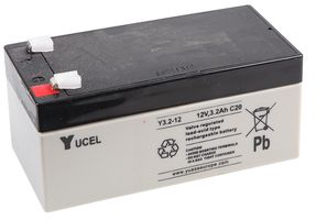 Y3.2-12 - Yucel 12V 3.2Ah Sealed Lead Acid Battery