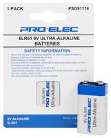 PSG91114 - 9V PP3 Ultra Alkaline Battery