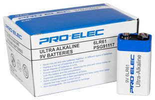 PSG91117 - 9V PP3 Ultra Alkaline Batteries, 10 Pack