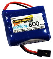 2822 - Panasonic Eneloop 800mAh AAA 4.8V RX Receiver Battery Pack Flat