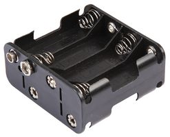 MP000320 - 8x AA Battery Holder Coil Spring Contact, Snap Fit