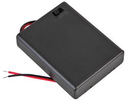 MP000374 - Enclosed 4x AAA Battery Holder with Wire Leads & On/Off Switch