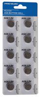 PEL01225 - Alkaline AG8/LR55 Button Cell Battery, 10 Pack