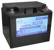 AGM-42-MOB - AGM Mobility 12V 42Ah Maintenance Free SLA Battery