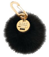 BQBPOOFBKI - Novelty Power Bank Charger 2500mAh, Black Pom Pom