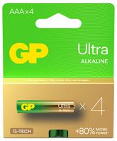 GPPCA24AU644 - Ultra Alkaline AAA Batteries, 4 Pack
