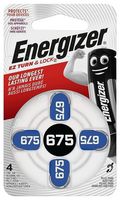 639089 - Size 675 Blue 1.4V Zinc Air Hearing Batteries, 4 Pack