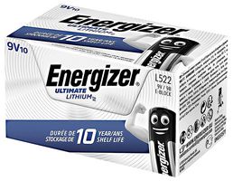 635255 - 9V PP3 Ultimate Lithium Battery, 10 Pack