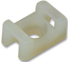 SM2NATURAL - Screw Mount Cable Tie Base M3 4.8mm Natural 100 Pack