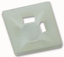 HFC1/4NATURAL - Self Adhesive Cable Tie Mounts, 20x20mm, Natural, Pack of 100
