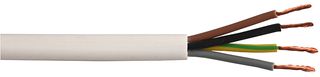 3184Y-1.50MMWHT100M - 1.5mm Round Mains Cable 4 Core 3184Y White - 100m Reel