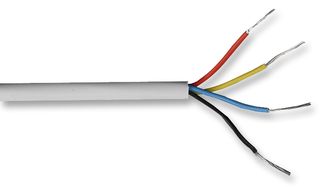 4CW100 - 4 Core Security Cable White 3.7mm Dia. 100m Reel