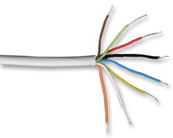 8CW100 - 8 Core Security Cable White 4.2mm Dia. 100m Reel