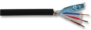 PP3741 - Microphone Cable 5.5mm PVC Black 46/0.1mm OFC 100m Reel