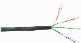 PP01199 - 4 Pair Telephone Cable Black 100m Reel