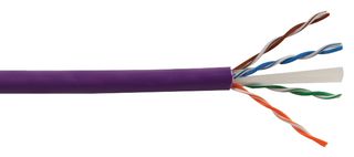 PP6139 - Purple Cat6 Network Cable Unshielded Low Smoke 305m