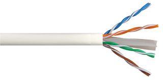 PP01225 - White Cat6 Network Cable Unshielded 305m