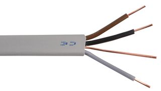 6243Y;001.5;GRY;010 - 1.5mm² 3 Core & Earth Cable 10m