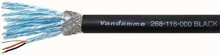 268-116-000 - Black Series Tour Grade 16 Pair Multicore Analogue Audio Cable, Per Metre