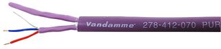 278-412-070 - Purple Series Digilog Ecoflex 2 Pair LSZH Audio Cable, Per Metre