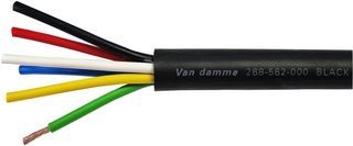 268-562-000 - Black Series Tour Grade Speaker Cable 6x 2.5mm Multicore, Per Metre