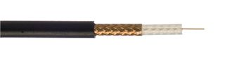 490101-LSZH - RG59 B/U 75 Ohm Coaxial Cable LSZH Black 100m Reel