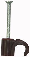 ZZV42415 - Round Cable Clips 3.5mm Brown 100 Pack