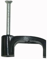 ZZV44166 - Flat Twin & Earth Cable Clips 2.5mm Black 100 Pack