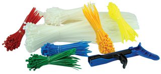 PP01315 - 500x Cable Ties Multi-Pack with Cable Tie Gun - Canister Packed