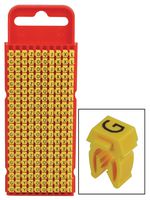 W1-274 B/Y - Clip-On Cable Marker Kit, Yellow for 2.0 - 2.8mm Cable (Box of 1,000), G, H, Y, Z, O, Q, J, K, X, L