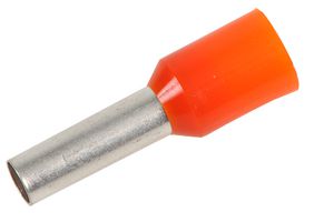 APCE4.0GREY - German Colour Coded Bootlace Ferrules, 4mm2, 9mm Pin Length, Orange (Pack of 500)