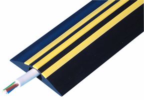 PERY9 - Peril Cable Protector with 16 x 8mm Hole Black / Yellow 9m