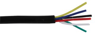 PP01432 - 6 Core Unscreened Alarm Cable, Black, 100m