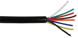 PP01433 - 8 Core Unscreened Alarm Cable, Black, 100m