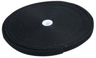 VEBB15MMBLK25M - 25m Hook & Loop Tape, 15mm Width, Black