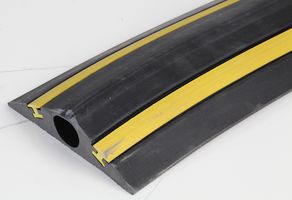 HIVIZ/1 - Industrial Hi-Vis Cable Protector, 23mm Channel, Black/Yellow, 4.5m