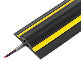 TTC2 - Traffic Calming Cable Protector, 30mm Channel, Black/Yellow, 4.5m