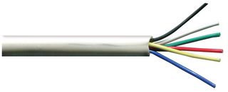 AC T3 6C WHT 500M - 6 Core Alarm Cable, 0.22m², White, 500m