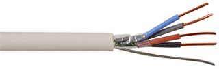 PEL01906 - 4-Core Enhanced Fire-Resistant Cable, 1.5mm, White, 100m