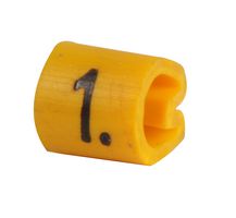 6173401 - Z Type Cable Marker, 1, Straight Cut, Yellow, 3.4-5.7mm, Reel of 1000