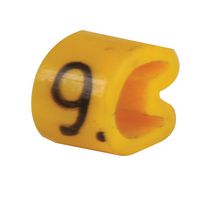 6173409 - Z Type Cable Marker, 9, Straight Cut, Yellow, 3.4-5.7mm, Reel of 1000